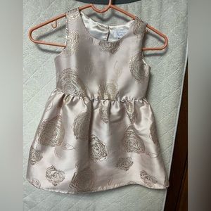 Girls dressy pink flowery dress, size 5t